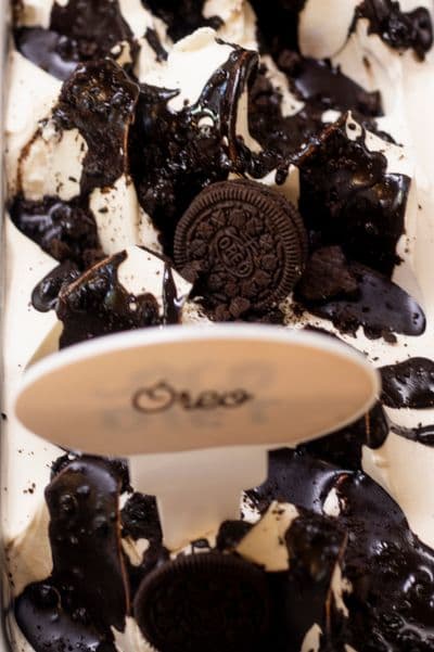 Gelato artesanal sabor Oreo da Nonno Francesco